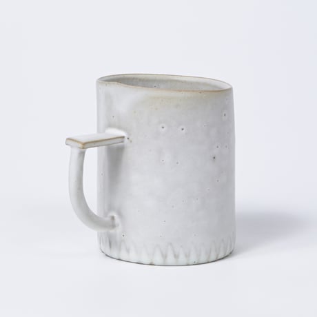 teto ceramic / マグカップ(大) /  白マット (実物写真3-350)