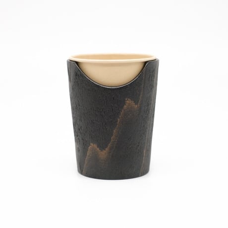 FUQUGI / 木製カップホルダー・Black (実物写真1648)