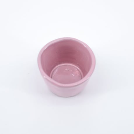 teto ceramic / 猪口・ミニ・コーラルピンク釉薬 (実物写真1820)