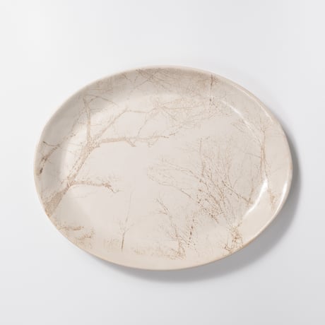 Satoko Sai + Tomoko Kurahara / Garden Oval plate / L (実物写真3-383)
