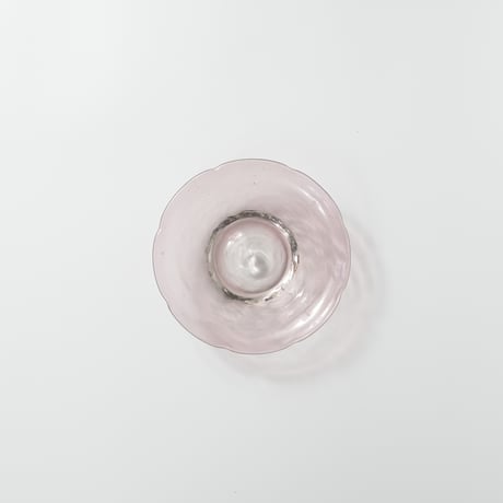 平岩愛子 / 花形小皿 / 紫 (実物写真3-414)