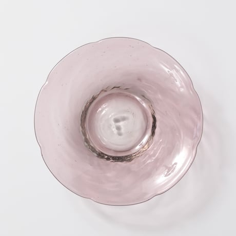 平岩愛子 / 花形小皿 / 紫 (実物写真3-413)