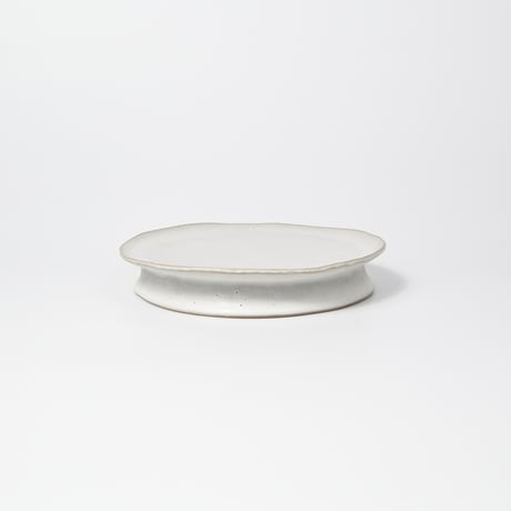 teto ceramic / コンポート皿 / 白マット (実物写真3-472)