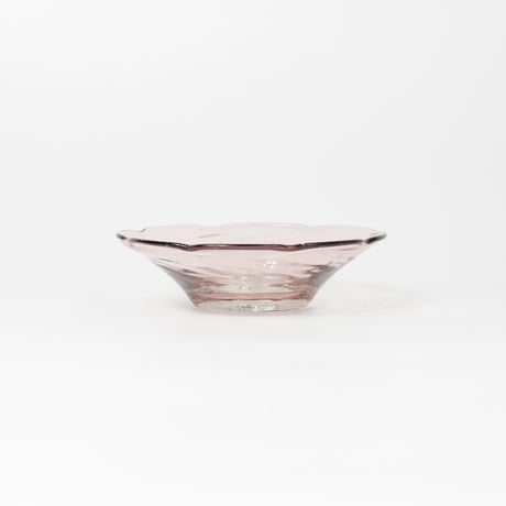 平岩愛子 / 花形小皿 / 紫 (実物写真2697)
