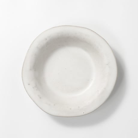 teto ceramic / リムプレート(小) / 白マット (実物写真3-274)