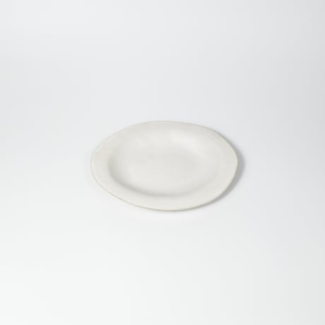 teto ceramic / オーバルプレート(大) / 白マット (実物写真3-387)