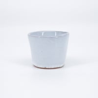 teto ceramic / 猪口・ミニ・白透明釉薬 (実物写真1819)