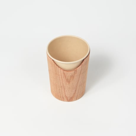 FUQUGI / 木製カップホルダー / 吉野杉 / 7oz / Natural (実物写真3-354)