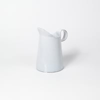 teto ceramic / ピッチャー(大) / 花器 / 白透明釉薬 (実物写真3-412)