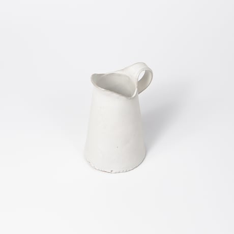 teto ceramic / ピッチャー(中) / 花器 / 白マット (実物写真3-410)