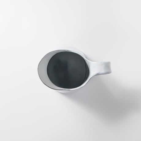 teto ceramic / ピッチャー(大) / 花器 / 白透明釉薬 (実物写真3-412)
