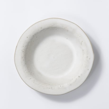 teto ceramic / リムプレート(小) / 白マット (実物写真3-377)