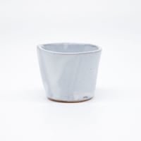 teto ceramic / 猪口・ミニ・白透明釉薬 (実物写真1796)