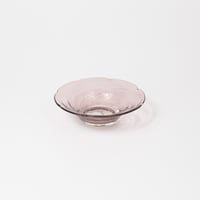 平岩愛子 / 花形小皿 / 紫 (実物写真3-413)