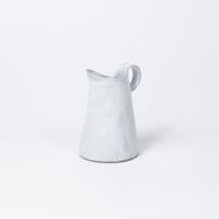 teto ceramic / ピッチャー(小) / 花器 / 白透明釉薬 (実物写真3-478)