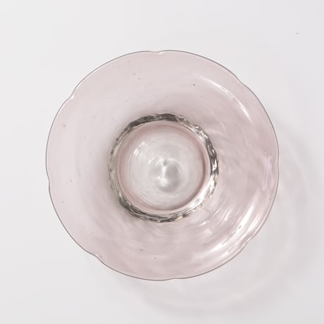 平岩愛子 / 花形小皿 / 紫 (実物写真3-414)