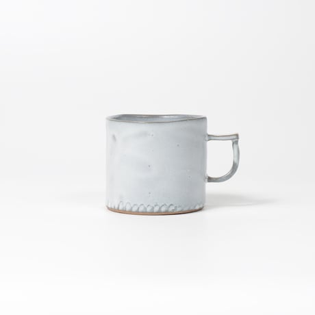 teto ceramic / マグカップ・小・白透明釉薬 (実物写真2304)