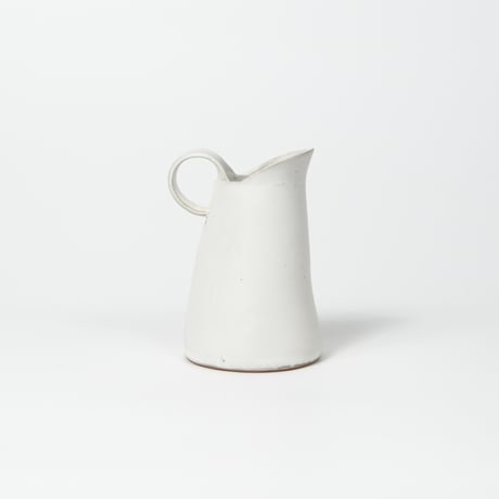 teto ceramic / ピッチャー(小) / 花器 / 白マット (実物写真3-331)