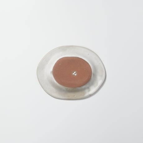 teto ceramic / オーバルプレート(小) / 白マット (実物写真3-385)