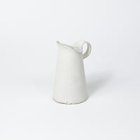 teto ceramic / ピッチャー(中) / 花器 / 白マット (実物写真3-410)