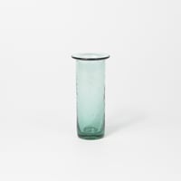 平岩愛子 / 平口筒花瓶 / 浅葱 (実物写真3-468)