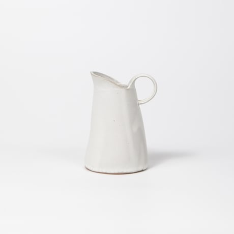 teto ceramic / ピッチャー(小) / 花器 / 白マット (実物写真3-331)