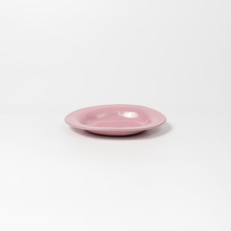 teto ceramic / オーバルプレート(小) / コーラルピンク (実物写真3-255)