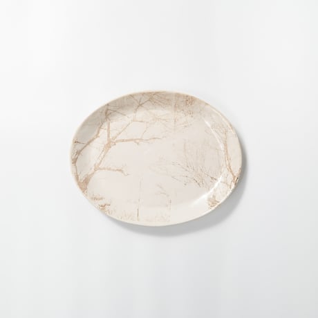 Satoko Sai + Tomoko Kurahara / Garden Oval plate / L (実物写真3-283)