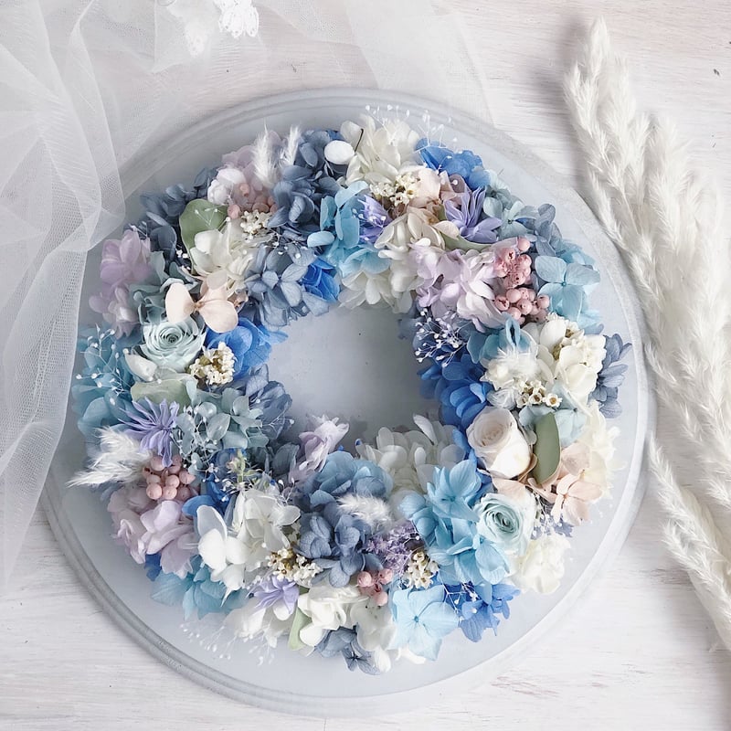 フラワー・リース R. gift wreath ( full type S size ) | *hana_mof*
