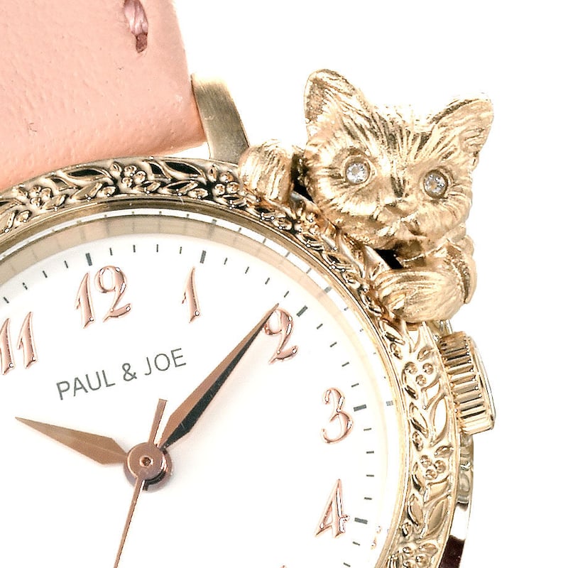 ポール&ジョー　猫　時計　ネックレス　Paul&Joe PAUL & JOE - ポール&ジョー 猫 時計 エメラルド ネックレスの