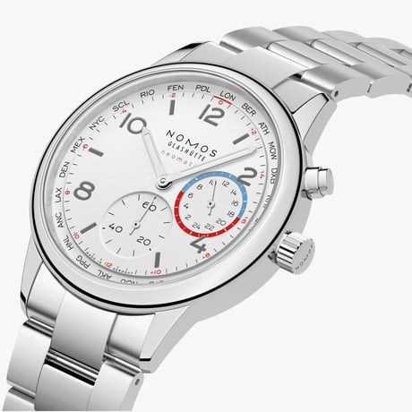 NOMOS Glashütte / Club Sport neomatik Worldtimer Whitee / NM792 792
