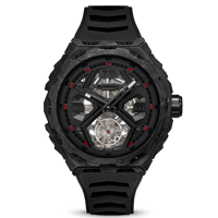 BLACKOUT WATCHES / XPE Tourbillon Black and Red / BOXPETBLBKRD