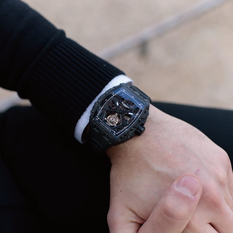 BLACKOUT WATCHES / XP1 Tourbillon LT Black / BO