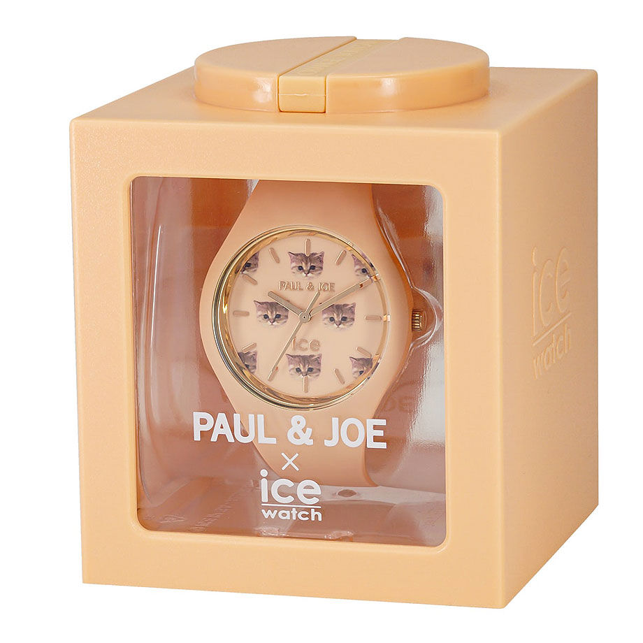 元箱タグアイスウォッチの紙袋ポールアンドジョー アイスウォッチ 腕時計 限定モデル 猫 PJ7730