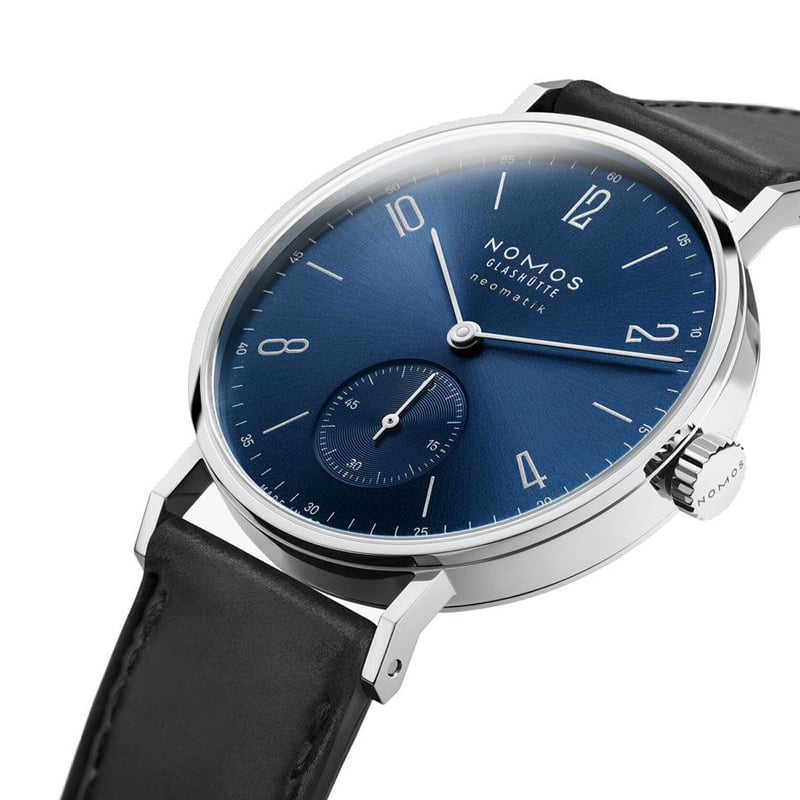 NOMOS Glashütte / Tangente neomatik bluegold / 