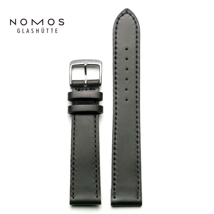 ホーウィン社製シェルコードバン ブラック、18mm — NOMOS Glashütte