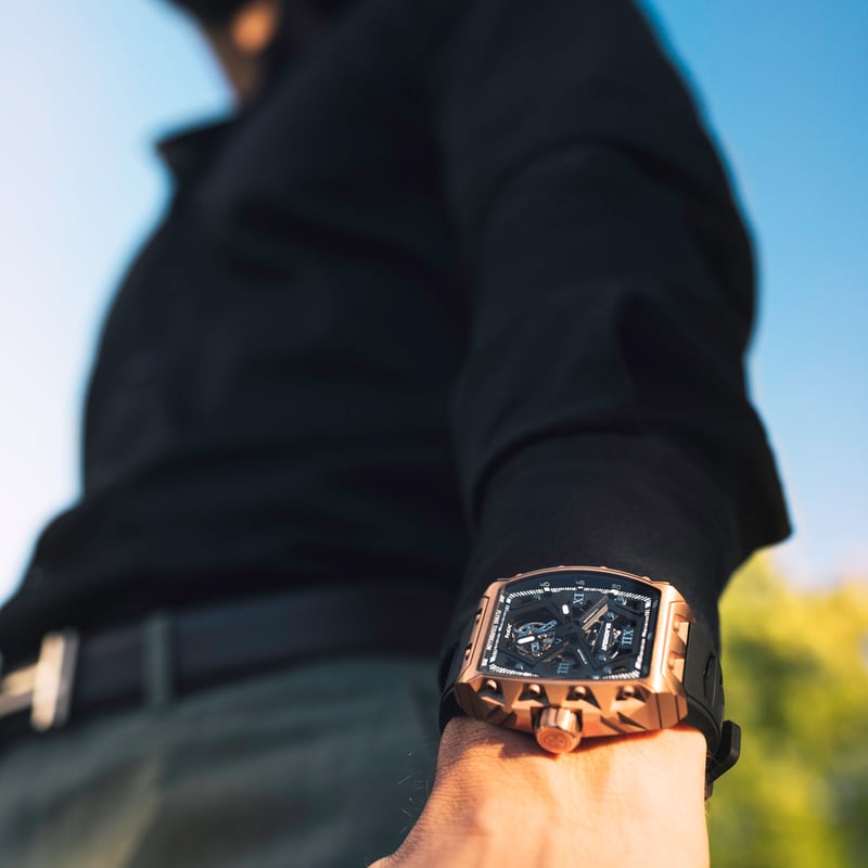 BLACKOUT WATCHES / XP1 Tourbillon Titanium Rose