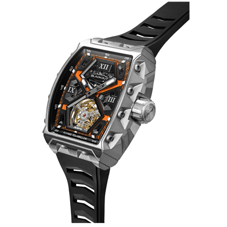 BLACKOUT WATCHES / XP1 Tourbillon Titanium Orange / BOXP1TBTIOR