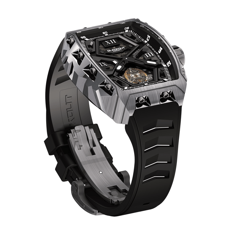 BLACKOUT WATCHES / XP1 Tourbillon Titanium Blac