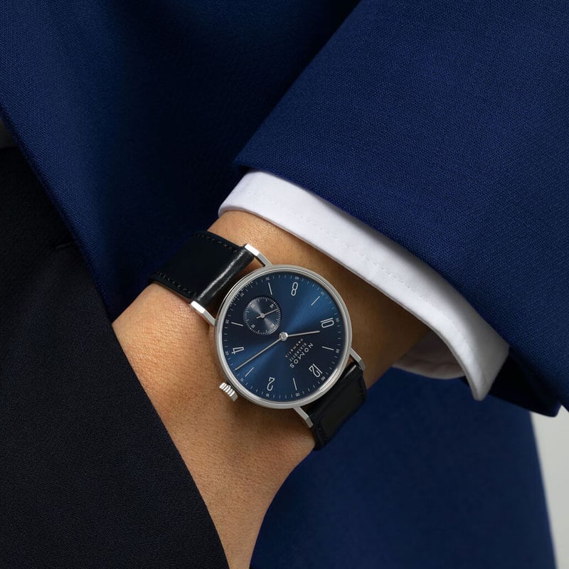NOMOS Glashütte / Tangente neomatik bluegold / 