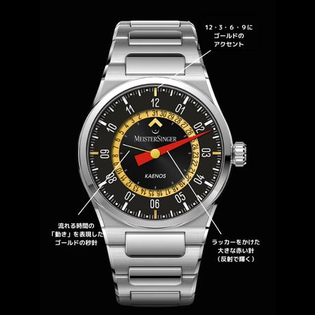 MEISTERSINGER / Alain Silberstein Edition Kaenos Open Date / ED-KSOD-AS2025 アラン・シルベスタイン コラボレーション