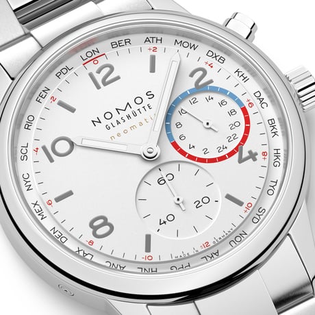 NOMOS Glashütte / Club Sport neomatik Worldtimer Whitee / NM792 792