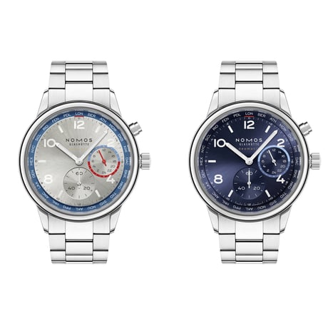 NOMOS Glashütte / Club Sport neomatik Worldtimer Silver / NM791