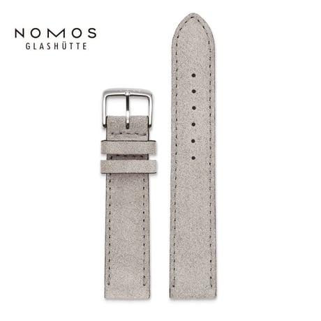 NOMOS Glashütte / Velour Leather gray / genuine strap