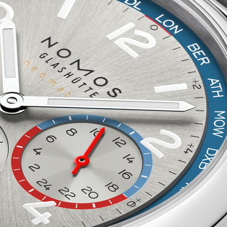 NOMOS Glashütte / Club Sport neomatik Worldtimer Silver / NM791