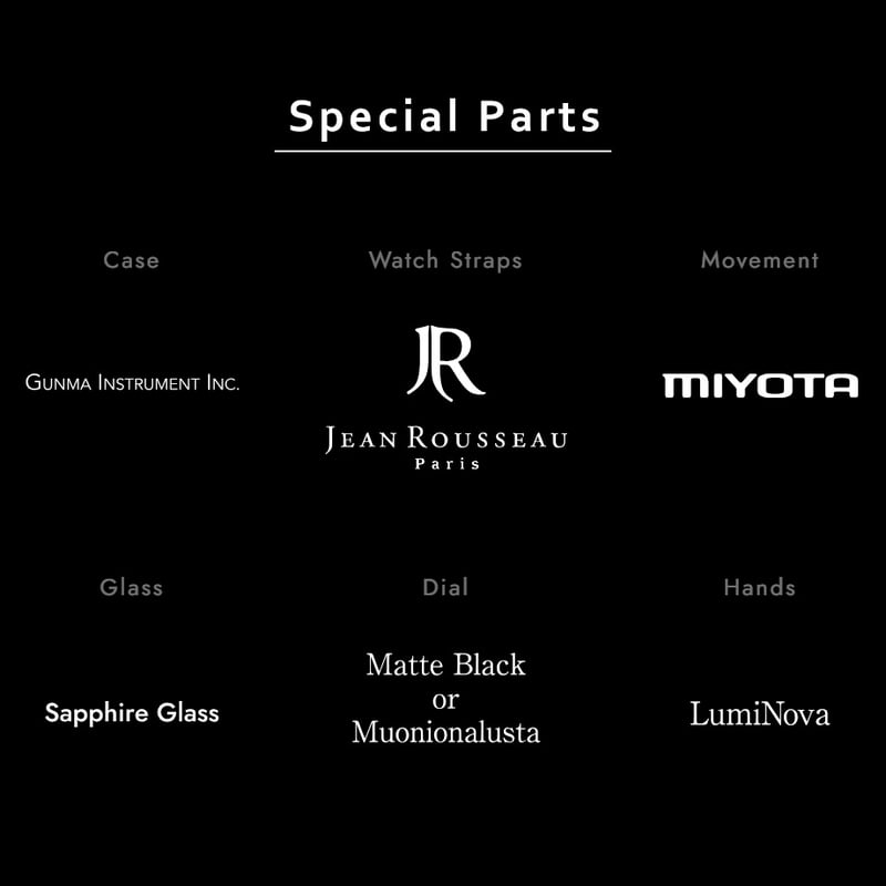 MONOLITH / Matte Black / MN-01 | 腕時計専門 Fortun