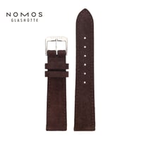 NOMOS Glashütte / Velour Leather brown / genuine strap