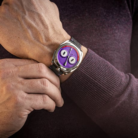Louis Erard / Noirmont X / Konstantin Chaykin / LE85340AA02BVA192 Unfrogettable Regulator Purple