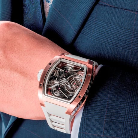 【限定商品】ZEROO T10 Automatic Tourbillon The Archer RG PVD/SS　FORTUNE TIME限定
