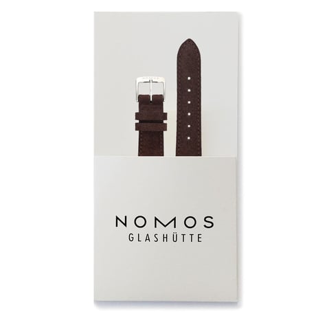 NOMOS Glashütte / Velour Leather brown / genuine strap